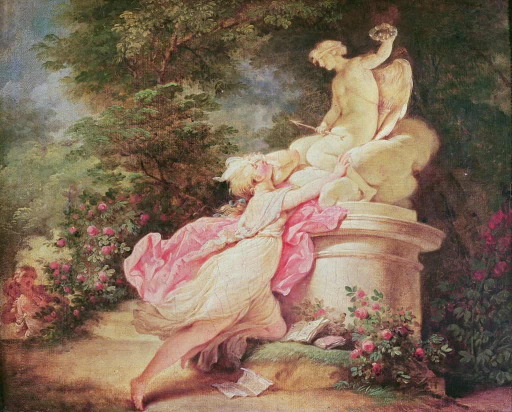 151-Jean-Honoré Fragonard-L'angoscia dell'amore - Musee des Beaux-Arts, Orleans 